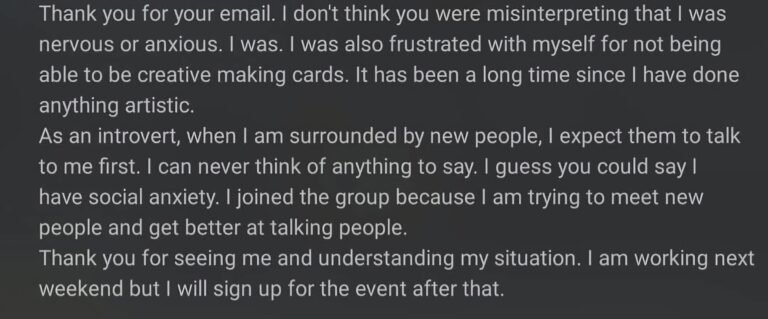 A message on social anxiety and how it makes us feel!